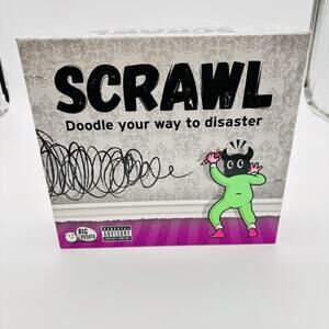 Scrawl the Adult Party Doodle Game Ages 17+ Complete New Open Box
